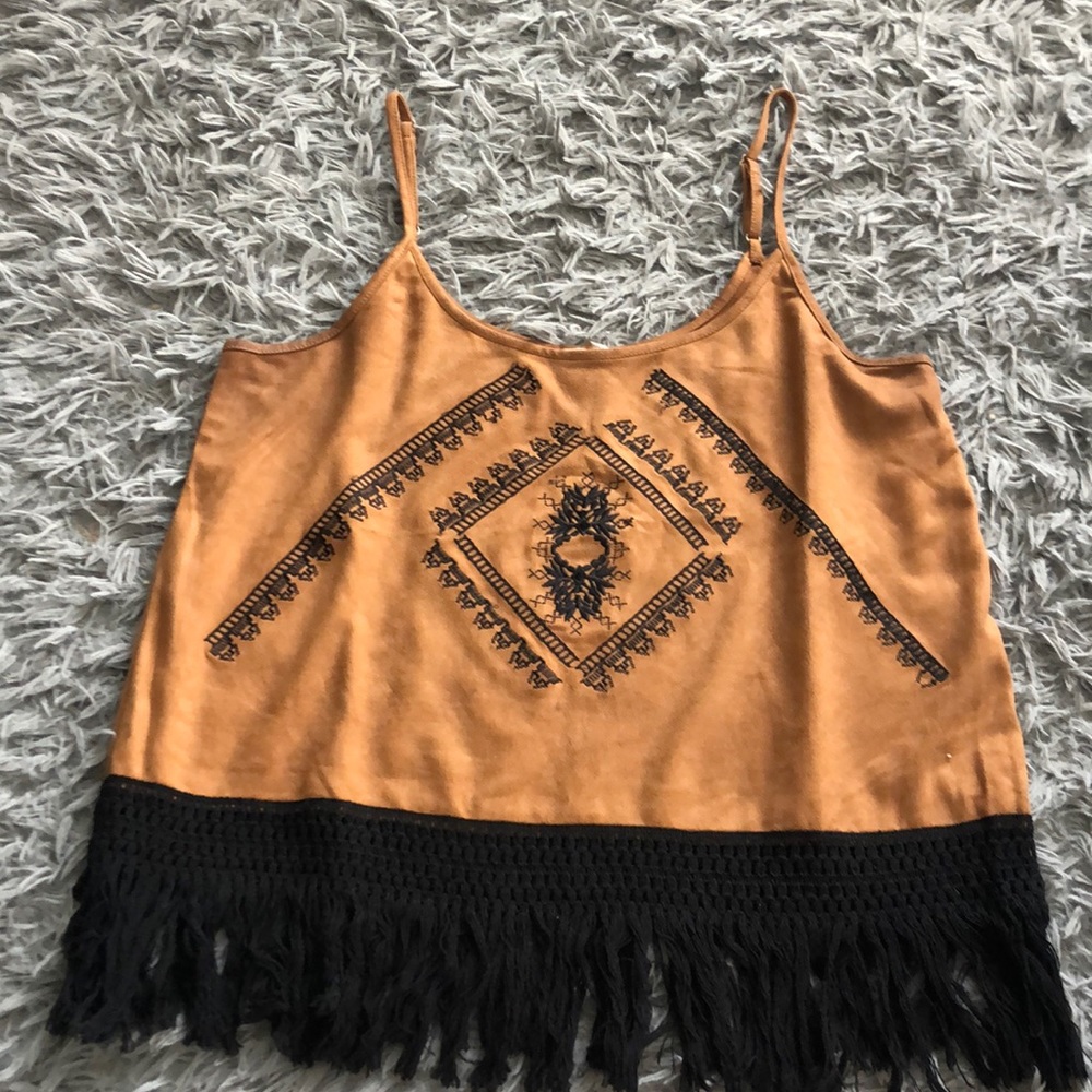 suede tank top